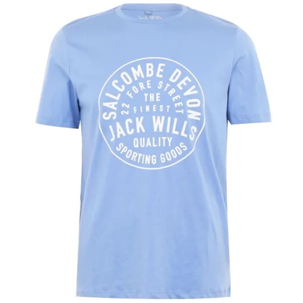 NWT - Jack Wills Men's Cornhill Logo Short Sleeve Tee - Size XS